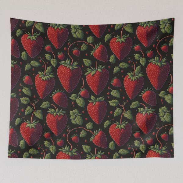 Item preview, Luscious Strawberry Dreams: Fresh Berry Pattern designed and sold by Daniel Haddad.