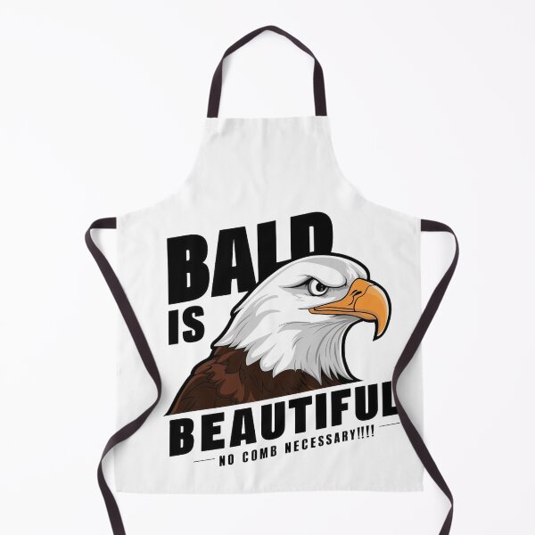 Item preview, bald is beautiful - no comb necessarry - bald eagle designed and sold by pixelated_echoes.