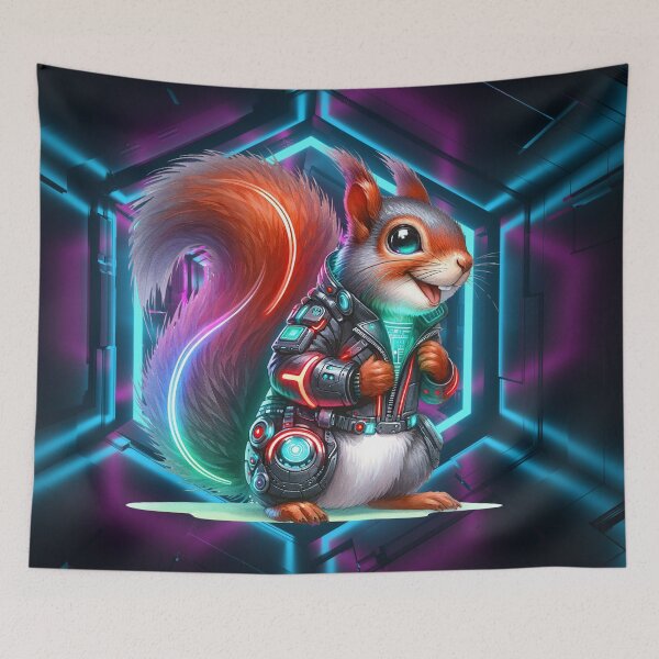 Item preview, Cyber Squirrel Commander designed and sold by Sillytoe.