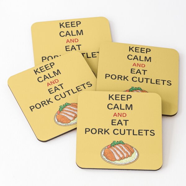 Item preview, Keep calm and eat pork cutlets designed and sold by sakurashorty.