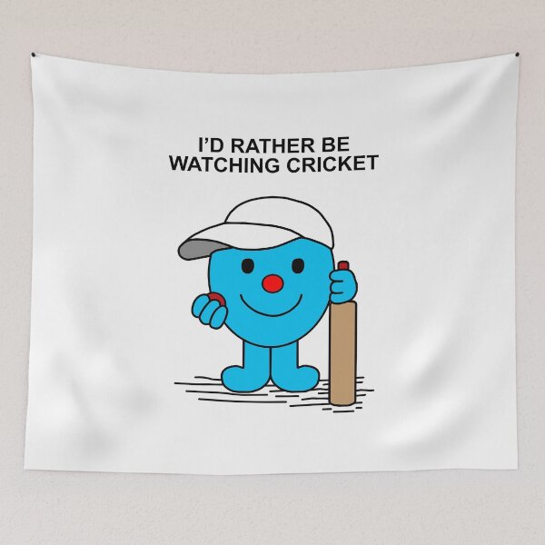Item preview, Mr Men Id rather be watching cricket designed and sold by Scat the cat.