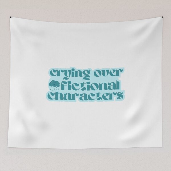 Item preview, Crying over fictional characters blue designed and sold by Gwendesigns.