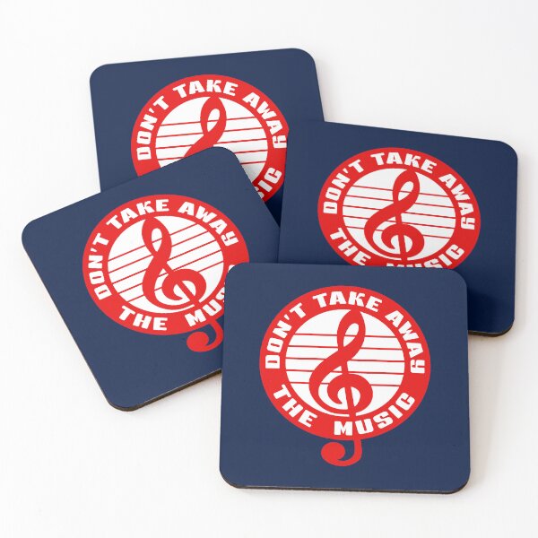 Item preview, DON'T TAKE AWAY THE MUSIC. V2. RED/WHITE. POCKET PRINT. designed and sold by 5hertz.