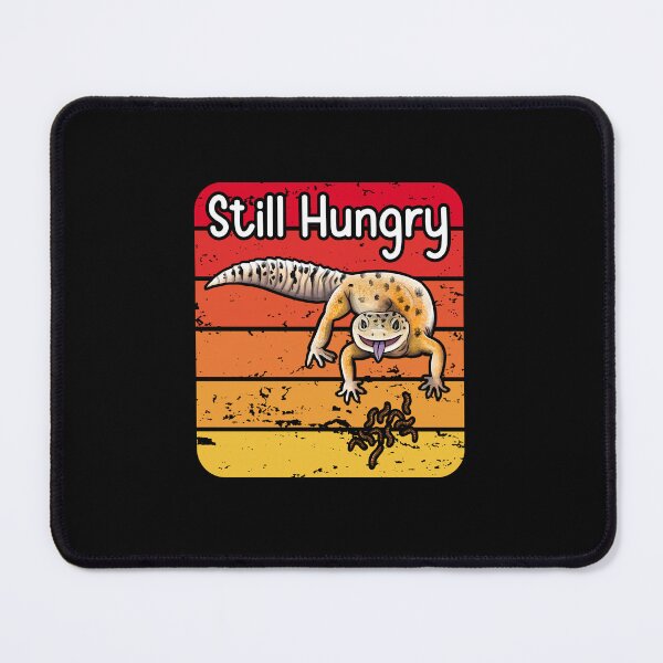 Item preview, Still Hungry Leopard Geco and Bugs Funny Design designed and sold by BeataY6Art.