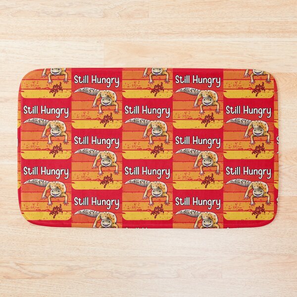 Item preview, Still Hungry Leopard Geco and Bugs Funny Design designed and sold by BeataY6Art.