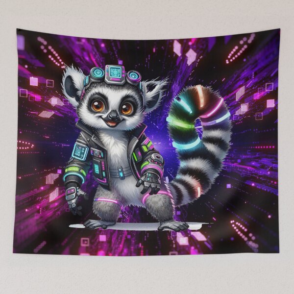 Item preview, Cyber Lemur Adventurer designed and sold by Sillytoe.
