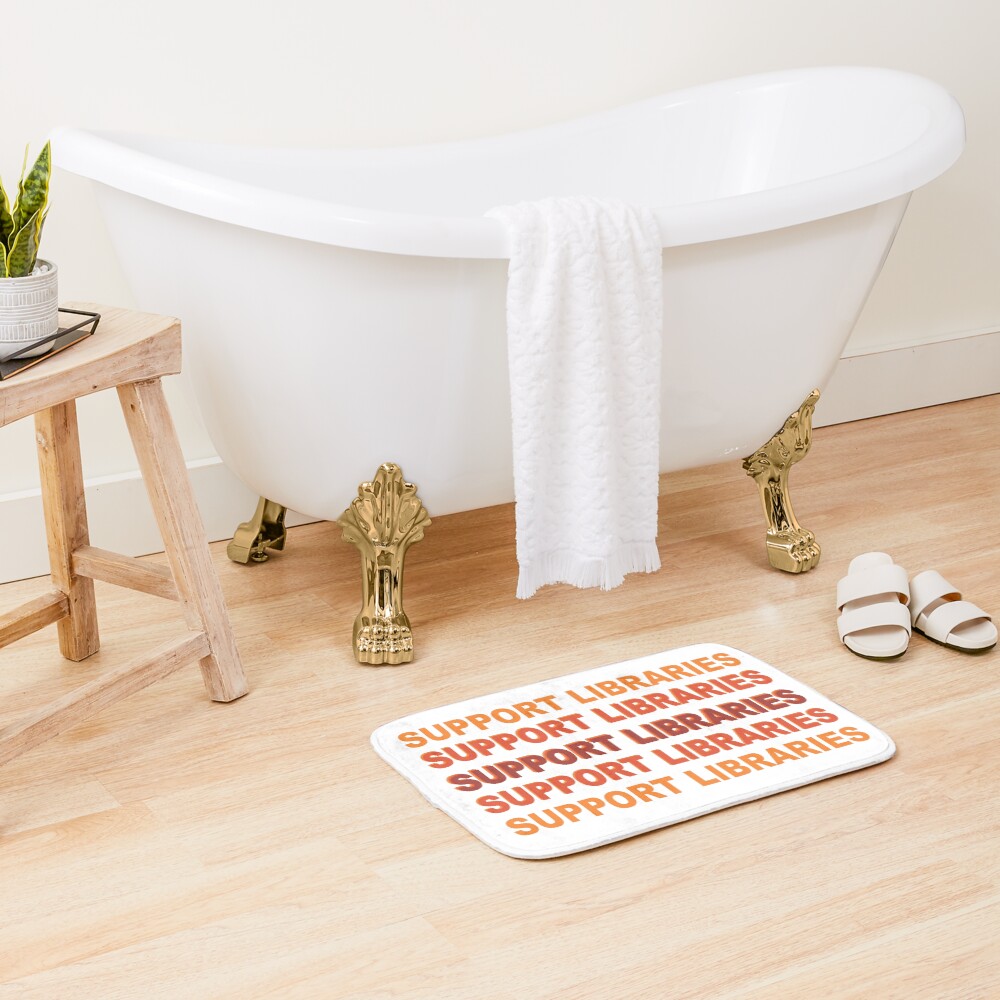 Item preview, Bath Mat designed and sold by LibraryFriends.