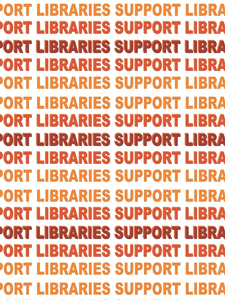 Thumbnail 3 of 3, Scarf, Support Libraries designed and sold by LibraryFriends.