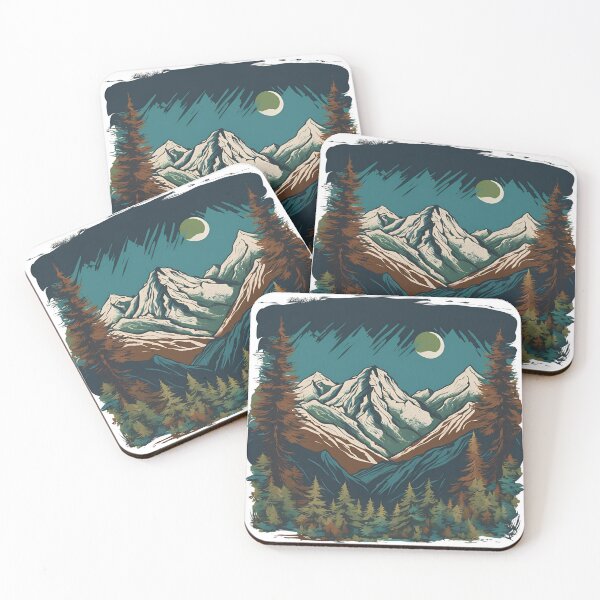 Item preview, Mountain Night Landscape Scene designed and sold by Creastore.