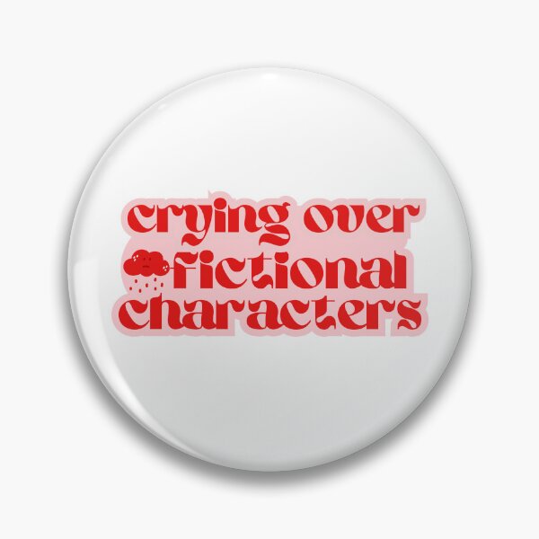 Item preview, Crying over fictional characters red and pink designed and sold by Gwendesigns.