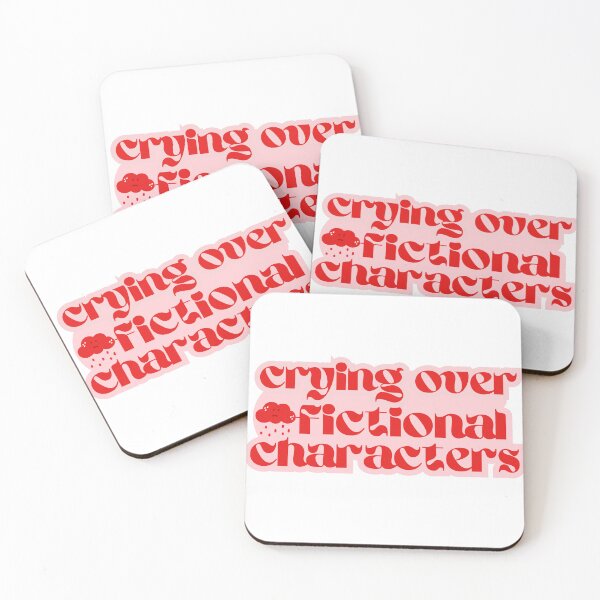 Item preview, Crying over fictional characters red and pink designed and sold by Gwendesigns.