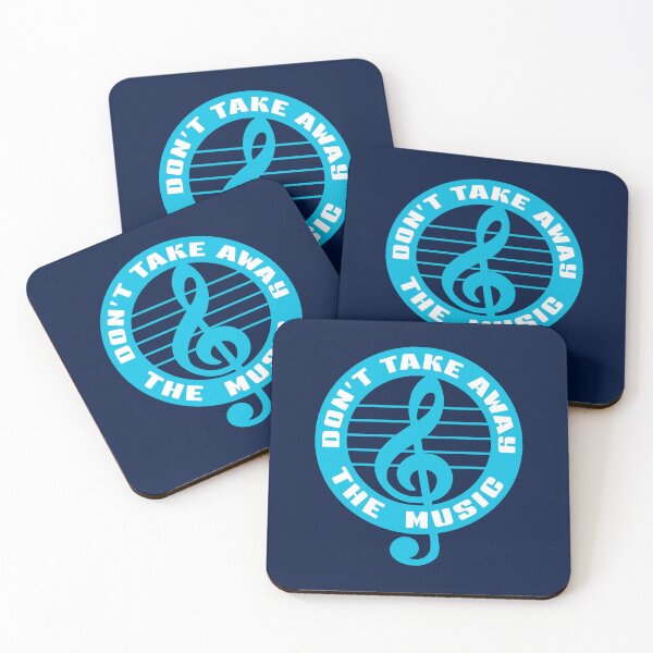 Item preview, DON'T TAKE AWAY THE MUSIC. V2. BLUE/WHITE. designed and sold by 5hertz.