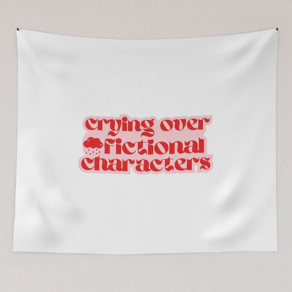 Item preview, Crying over fictional characters red and pink designed and sold by Gwendesigns.