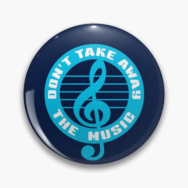 Item preview, DON'T TAKE AWAY THE MUSIC. V2. BLUE/WHITE. designed and sold by 5hertz.
