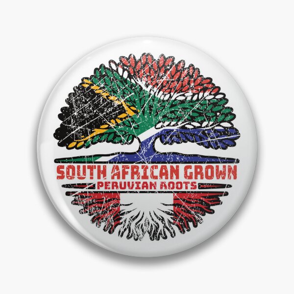 Item preview, Peru Peruvian South African South Africa Tree Roots Flag designed and sold by FlagX.