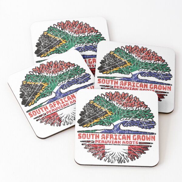 Item preview, Peru Peruvian South African South Africa Tree Roots Flag designed and sold by FlagX.