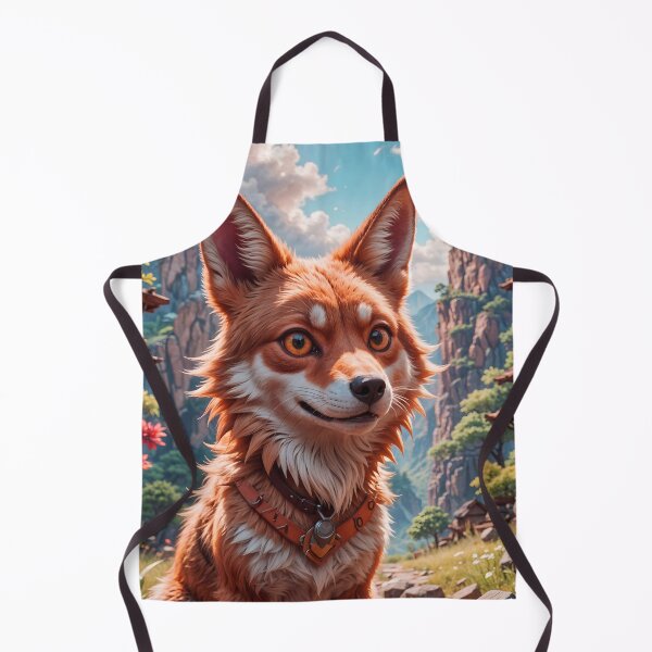 Item preview, Cute Wild Coyote Dog In A Mountain Desert Landscape designed and sold by TheArtOfPat.