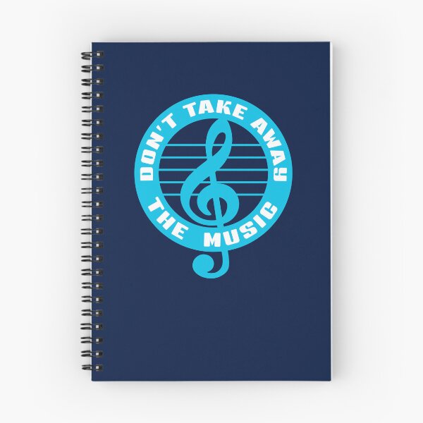 Item preview, DON'T TAKE AWAY THE MUSIC. V2. BLUE/WHITE. POCKET PRINT. designed and sold by 5hertz.
