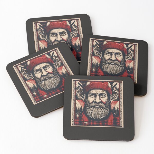 Item preview, Bearded lumberjack designed and sold by LiveOutdoor.