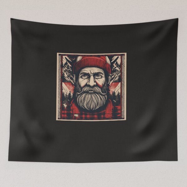 Item preview, Bearded lumberjack designed and sold by LiveOutdoor.
