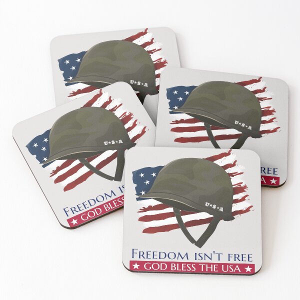 Item preview, Freedom isn't free, GOD BLESS THE USA designed and sold by CalliesTees.
