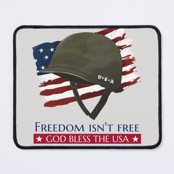 Item preview, Freedom isn't free, GOD BLESS THE USA designed and sold by CalliesTees.