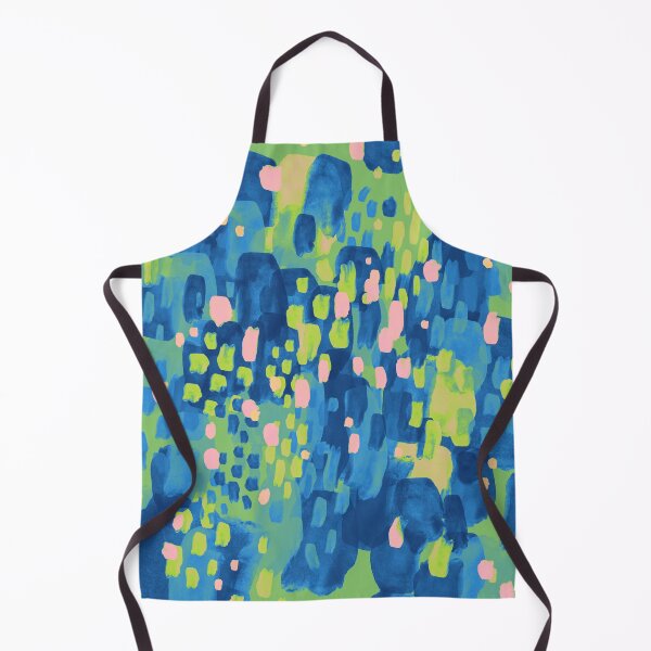 Item preview, Summertime Abstract Brush Strokes - Blue Peach designed and sold by klossisch.