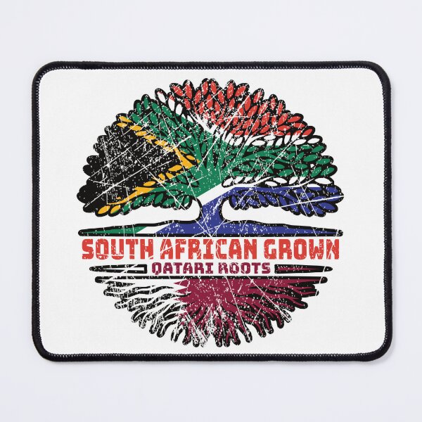 Item preview, Qatari Qatar South African South Africa Tree Roots Flag designed and sold by FlagX.