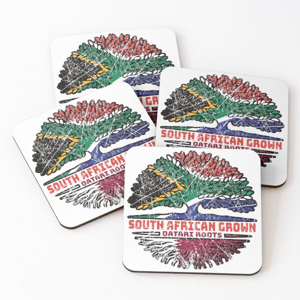 Item preview, Qatari Qatar South African South Africa Tree Roots Flag designed and sold by FlagX.