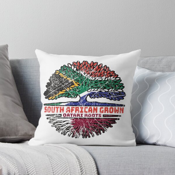 Item preview, Qatari Qatar South African South Africa Tree Roots Flag designed and sold by FlagX.