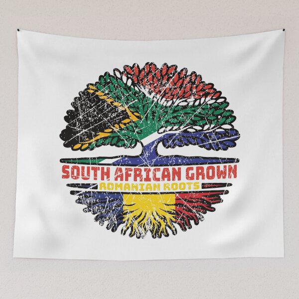 Item preview, Romania Romanian South African South Africa Tree Roots Flag designed and sold by FlagX.