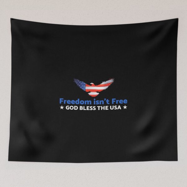 Item preview, Freedom isn't free, GOD BLESS THE USA designed and sold by CalliesTees.