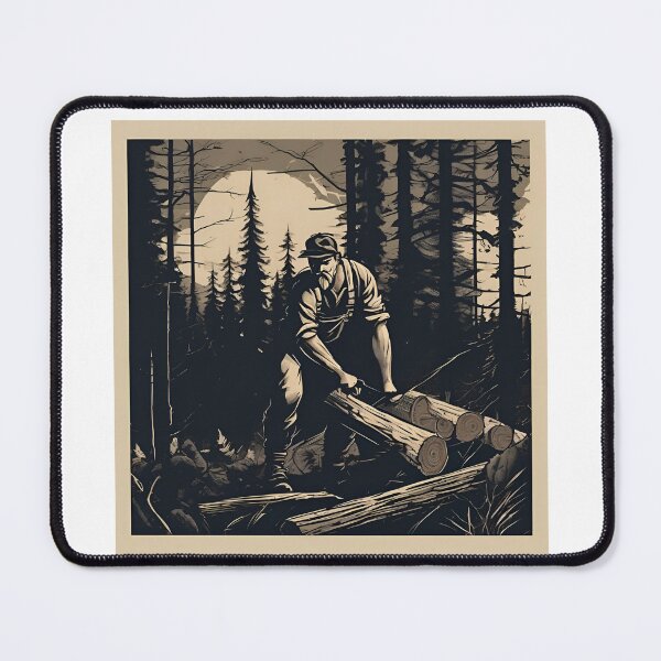 Item preview, Bearded lumberjack designed and sold by LiveOutdoor.