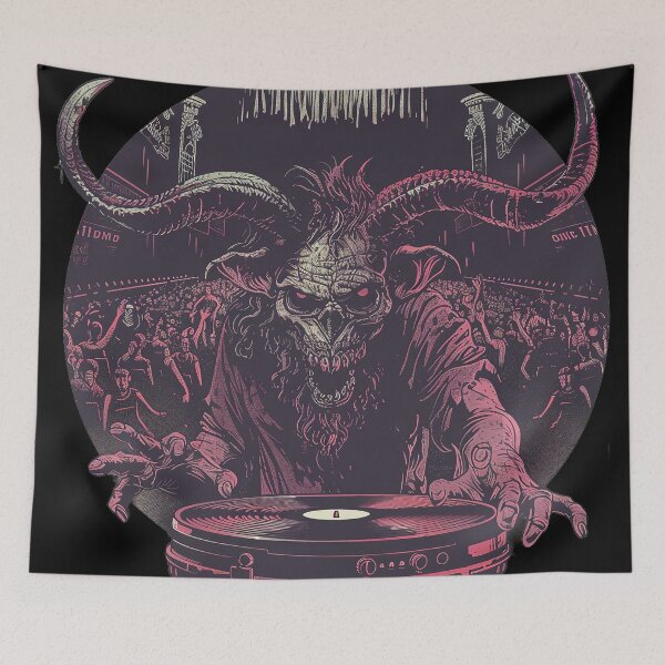 Item preview, Zombie Baphomet in a Dark Concert designed and sold by Caracas-Vintage.