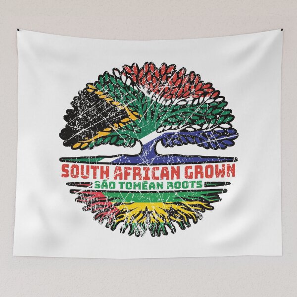 Item preview, Sao Tome and Principe Sao Tomean South African South Africa Tree Roots Flag designed and sold by FlagX.