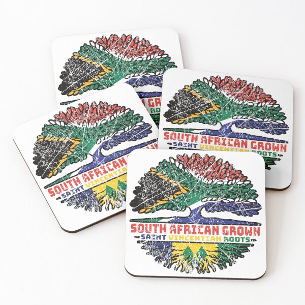 Item preview, Saint Vincent and the Grenadines Saint Vincentian South African South Africa Tree Roots Flag designed and sold by FlagX.
