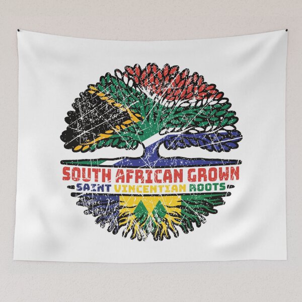 Item preview, Saint Vincent and the Grenadines Saint Vincentian South African South Africa Tree Roots Flag designed and sold by FlagX.