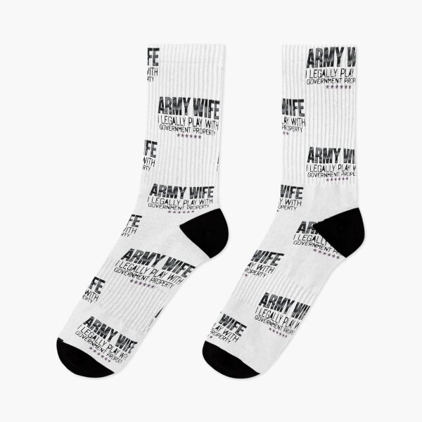 Item preview, Funny Army Wife I Legally Play With government Property Gray Camo Pattern  designed and sold by Smix Pixels.