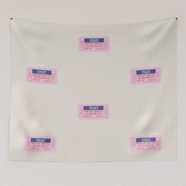 Item preview, Brown Hair Brown Eyes Girls Club Ticket designed and sold by Neeshki.