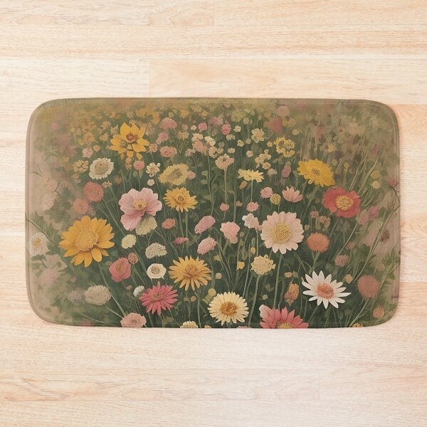 Item preview, Old Vintage Postcard Flower Field designed and sold by MadnessEnvelope.