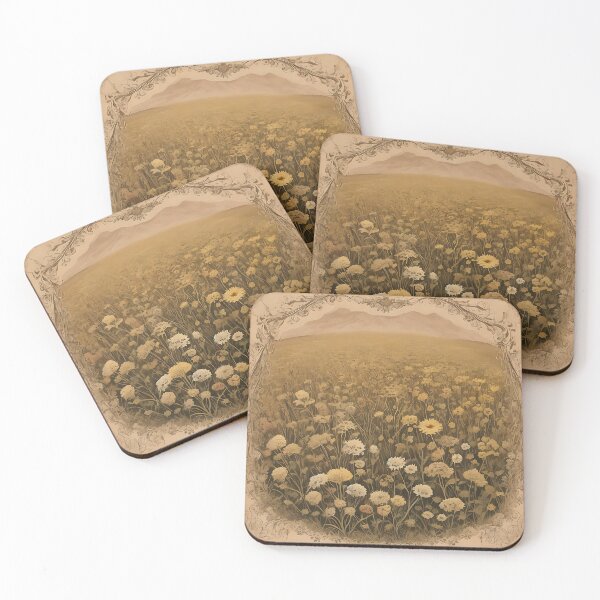 Item preview, Old Vintage Postcard Field of Flowers designed and sold by MadnessEnvelope.