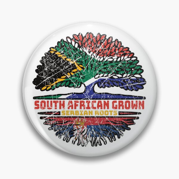 Item preview, Serbia Serbian South African South Africa Tree Roots Flag designed and sold by FlagX.