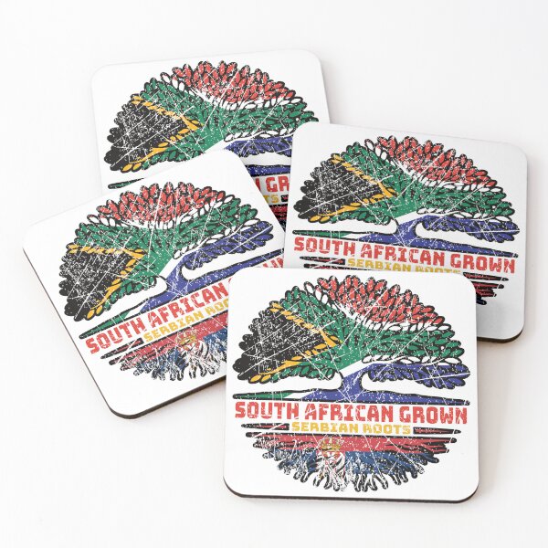 Item preview, Serbia Serbian South African South Africa Tree Roots Flag designed and sold by FlagX.