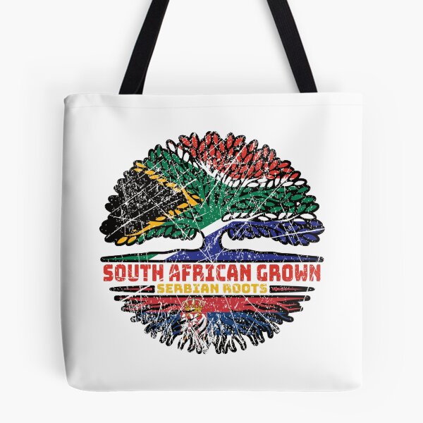 Item preview, Serbia Serbian South African South Africa Tree Roots Flag designed and sold by FlagX.