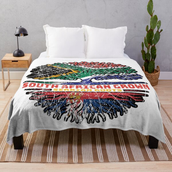 Item preview, Serbia Serbian South African South Africa Tree Roots Flag designed and sold by FlagX.