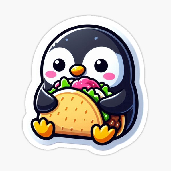 Item preview, Kawaii Penguin Taco designed and sold by hchang0803.