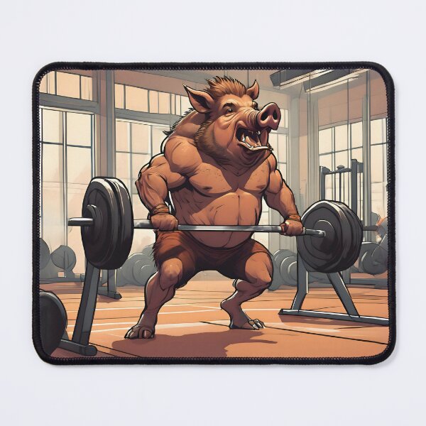 Item preview, Boar at the gym - For sports nutters designed and sold by PXEpic.