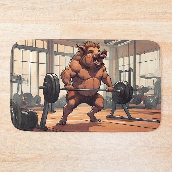 Item preview, Boar at the gym - For sports nutters designed and sold by PXEpic.