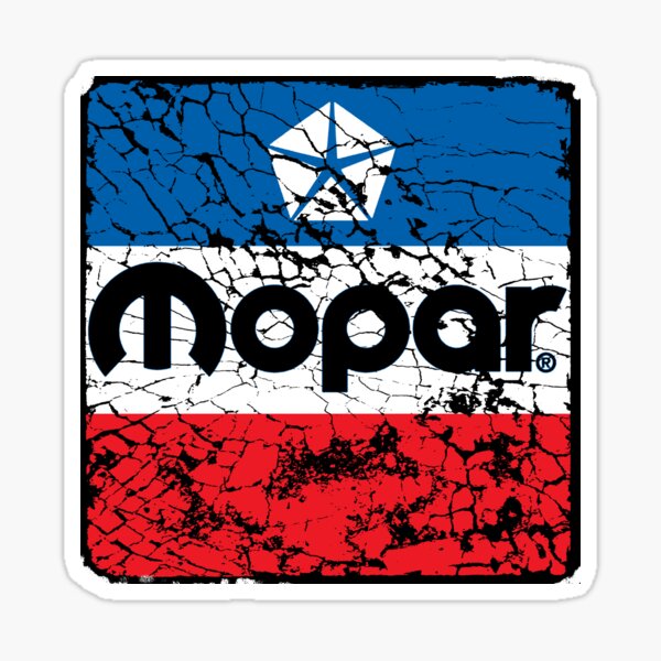 Mopar old cracked, but so great Sticker