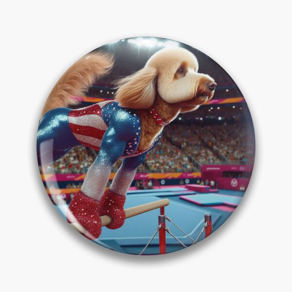 Item preview, Labradoodle Celebrity Gymnast Competing  designed and sold by TheDogOnIt.